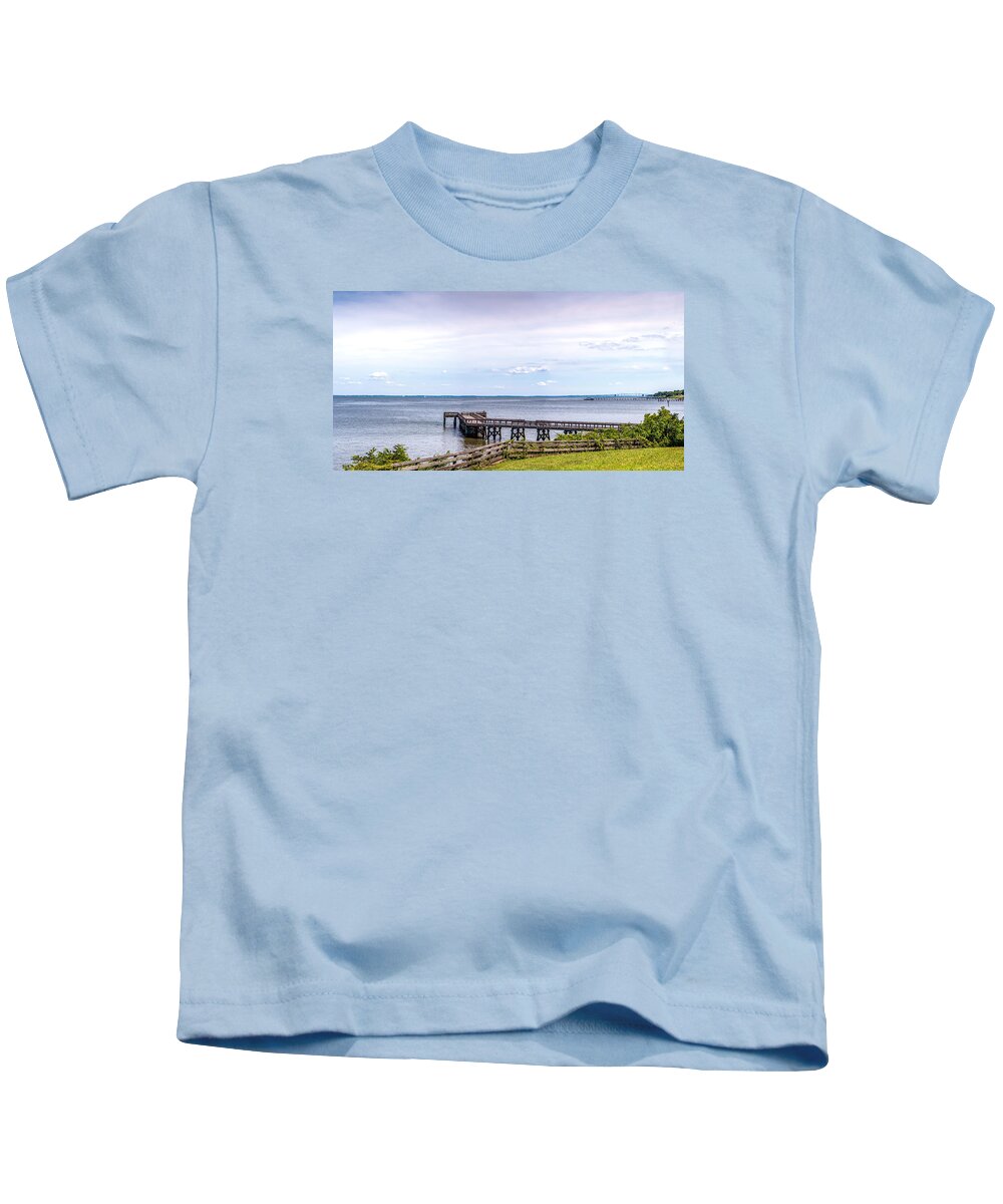 Maryland Kids T-Shirt featuring the photograph Chesapeake Bay Maryland Panorama by Patrick Wolf