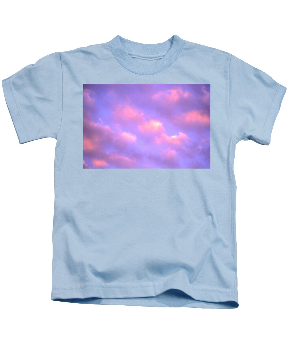 Air Art Kids T-Shirt featuring the photograph Clouds At Dusk by Allan Seiden - Printscapes