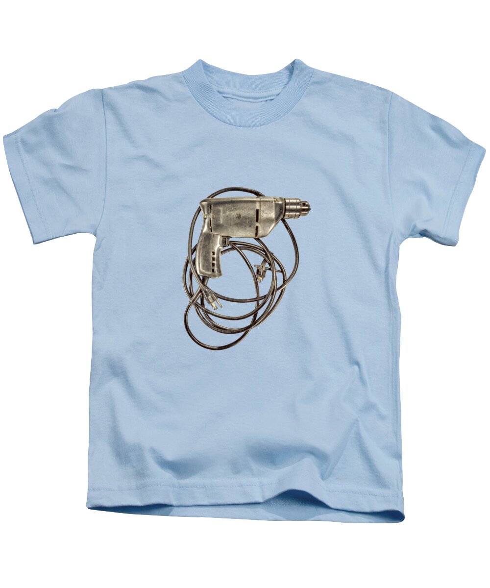 Antique Kids T-Shirt featuring the photograph Craftsman Drill Motor Back Side by YoPedro