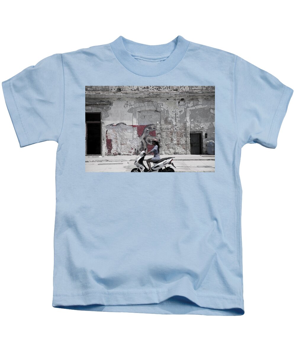 Cuba Kids T-Shirt featuring the photograph Cuba #5 by David Chasey