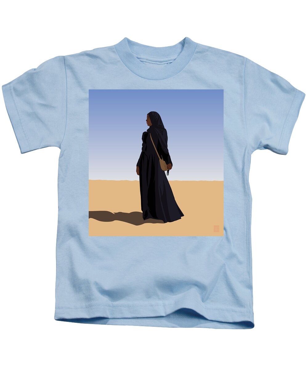 Scheme Kids T-Shirt featuring the digital art Desert Sand by Scheme Of Things Graphics