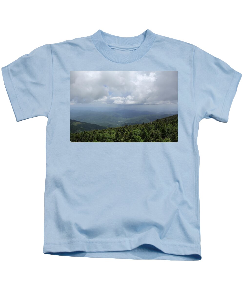 Mountain Kids T-Shirt featuring the photograph Distant Storm by Allen Nice-Webb