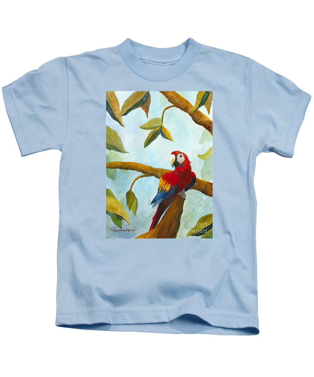 Mccaw Kids T-Shirt featuring the painting Dont Worry Be Happy by Phyllis Howard