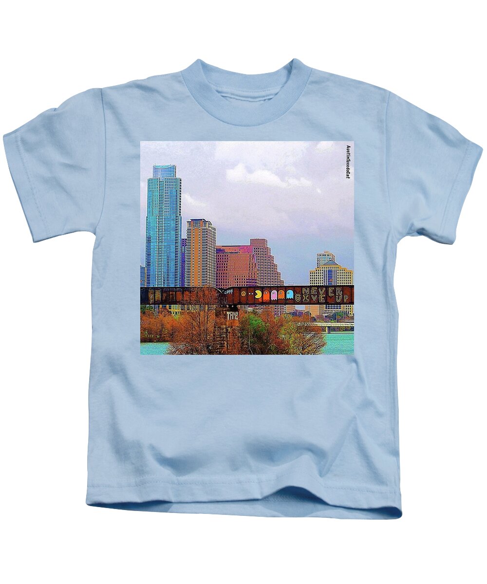 Bridge Kids T-Shirt featuring the photograph End Of The Year by Austin Tuxedo Cat