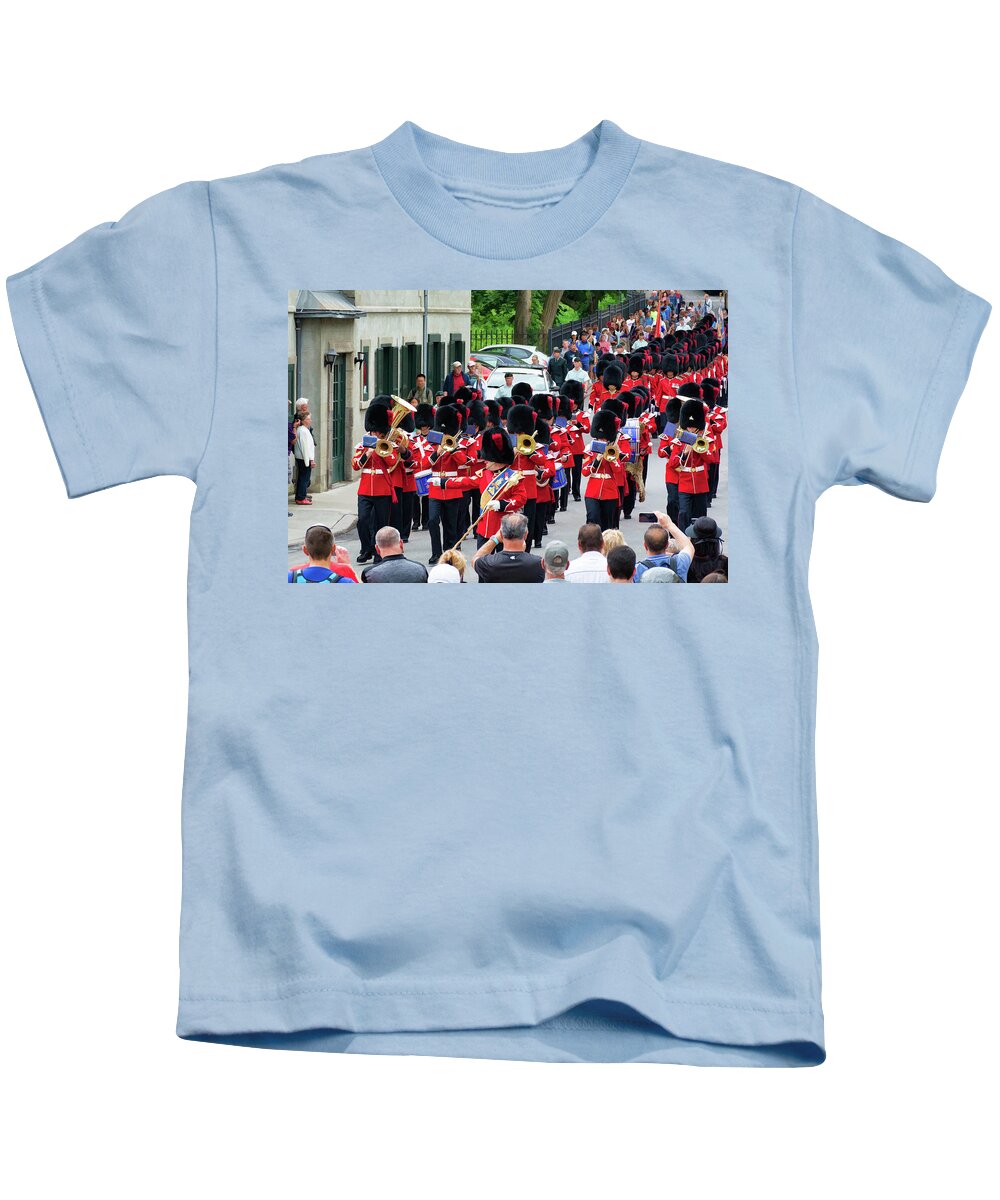Quebec City Kids T-Shirt featuring the photograph Everyone Loves a Parade by David Thompsen