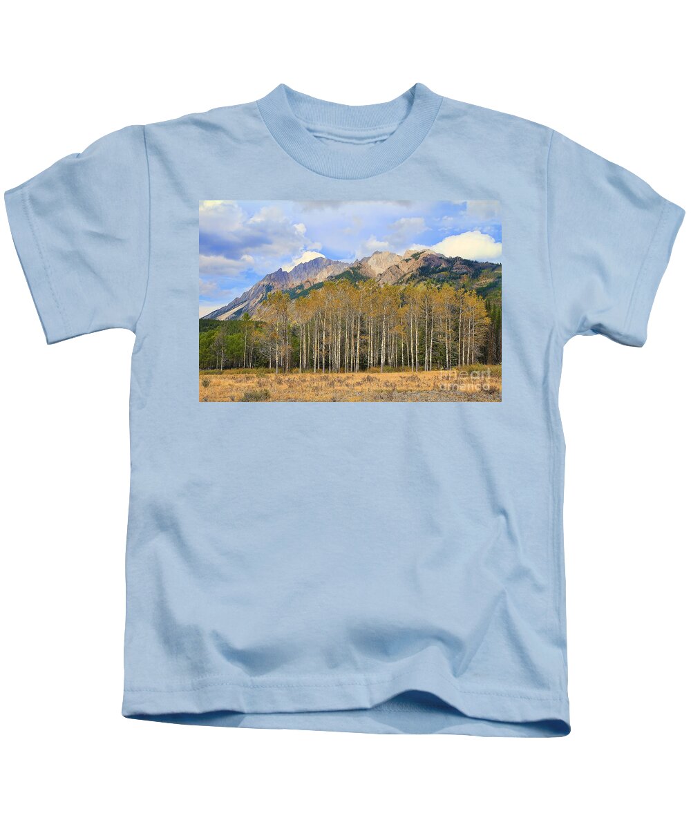 Fall Kids T-Shirt featuring the photograph Fall In The Rockies by Teresa Zieba