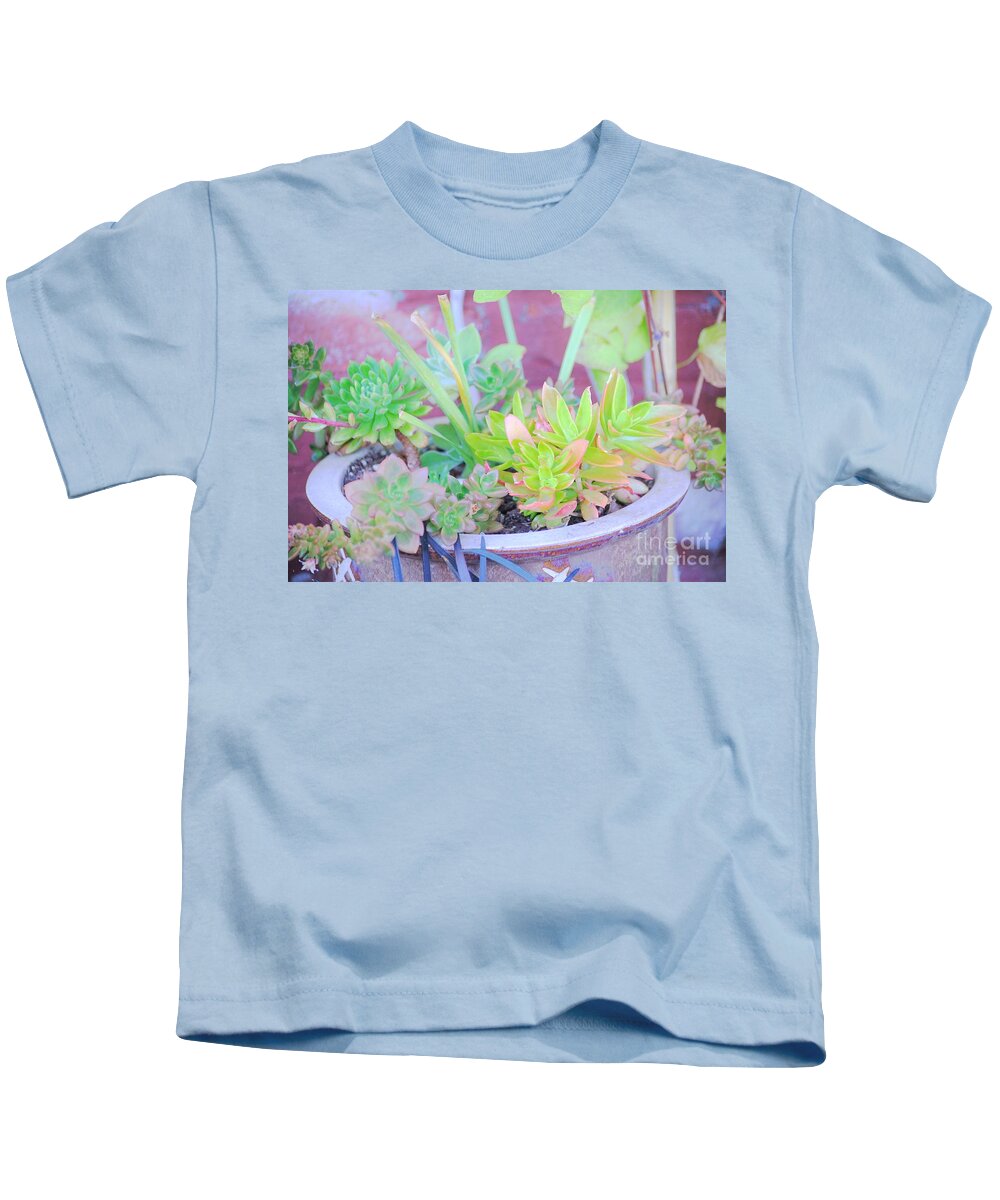 Pot Kids T-Shirt featuring the photograph Filled with Color by Merle Grenz