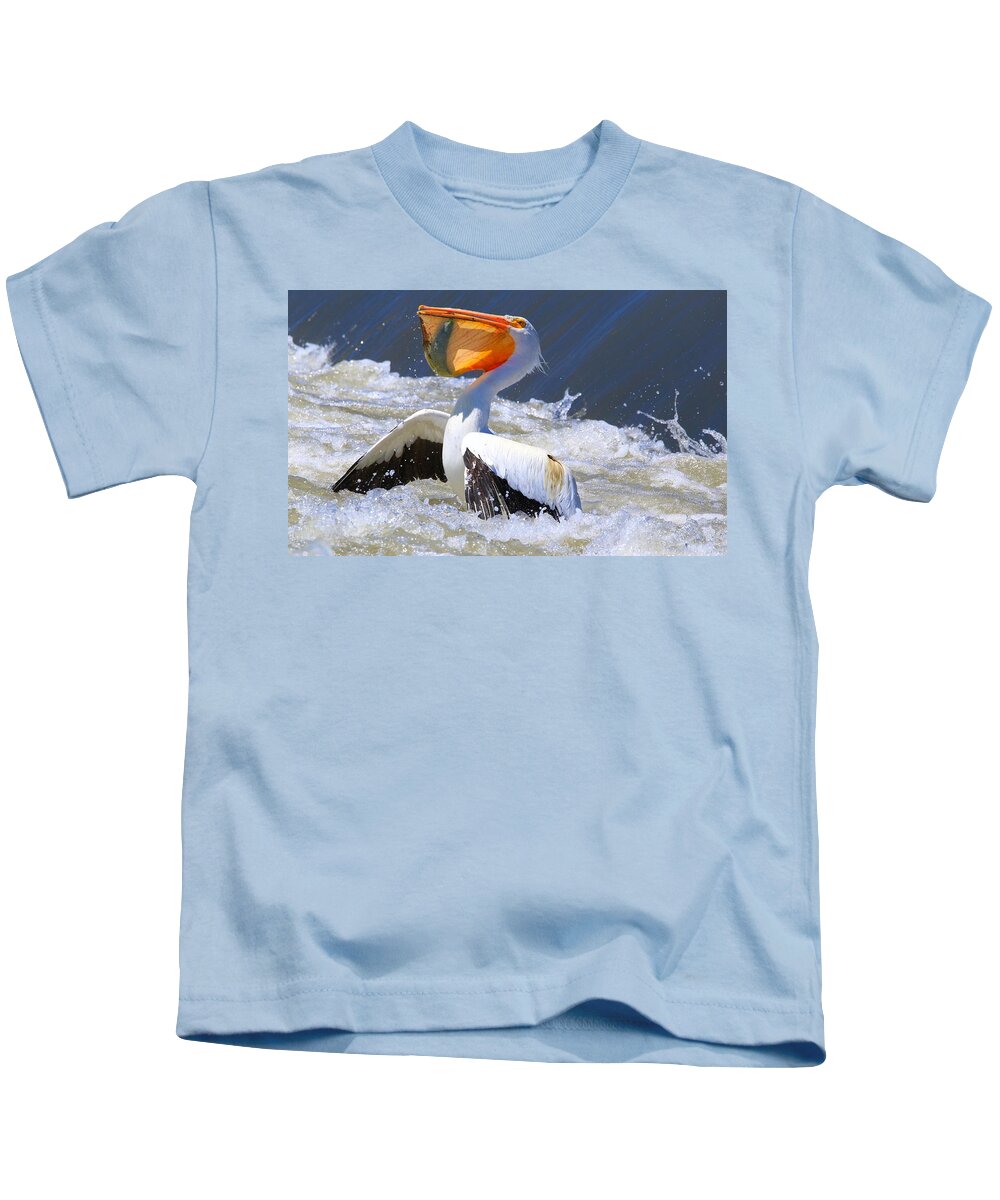 Fish For Dinner Kids T-Shirt featuring the photograph Fish for dinner by Lynn Hopwood