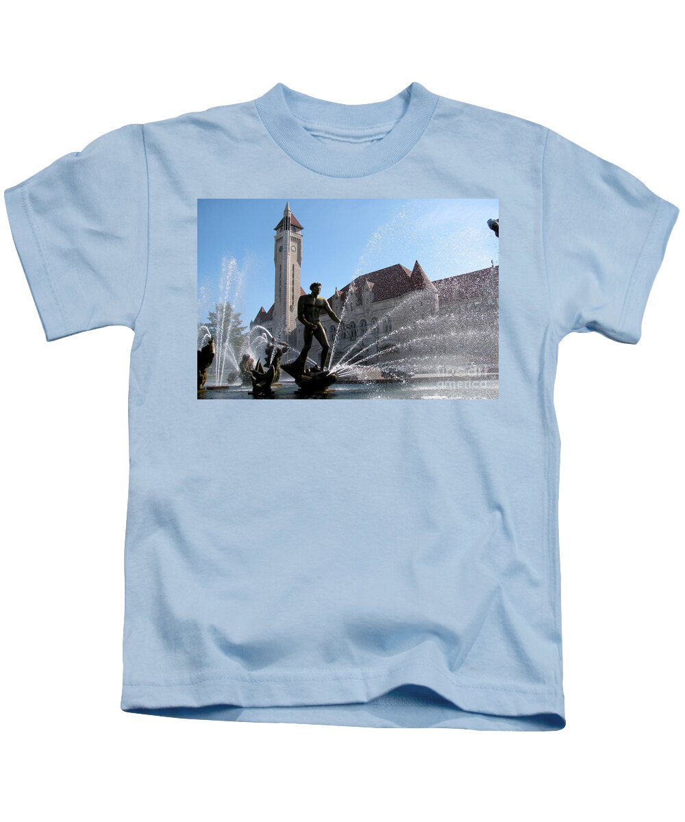 American Kids T-Shirt featuring the photograph Fish Ride Landscape by Alan Look