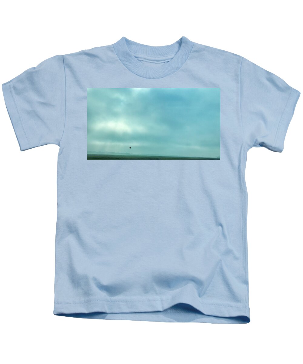 Landscape Kids T-Shirt featuring the photograph Fishing on the Marsh by Shawn M Greener