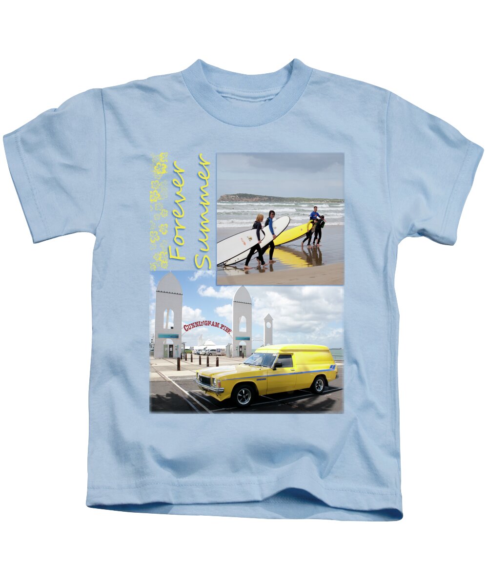 Beach Kids T-Shirt featuring the photograph Forever Summer 6 by Linda Lees