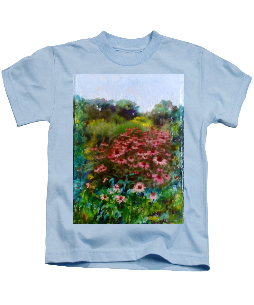 Garden Kids T-Shirt featuring the painting Garden by Angelina Whittaker Cook