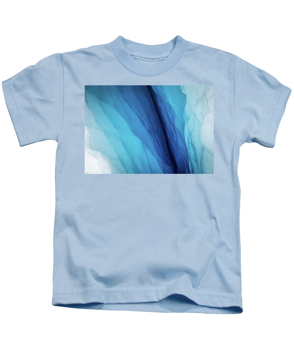 Glacier Kids T-Shirt featuring the photograph Crevasse 2 by Ryan Weddle