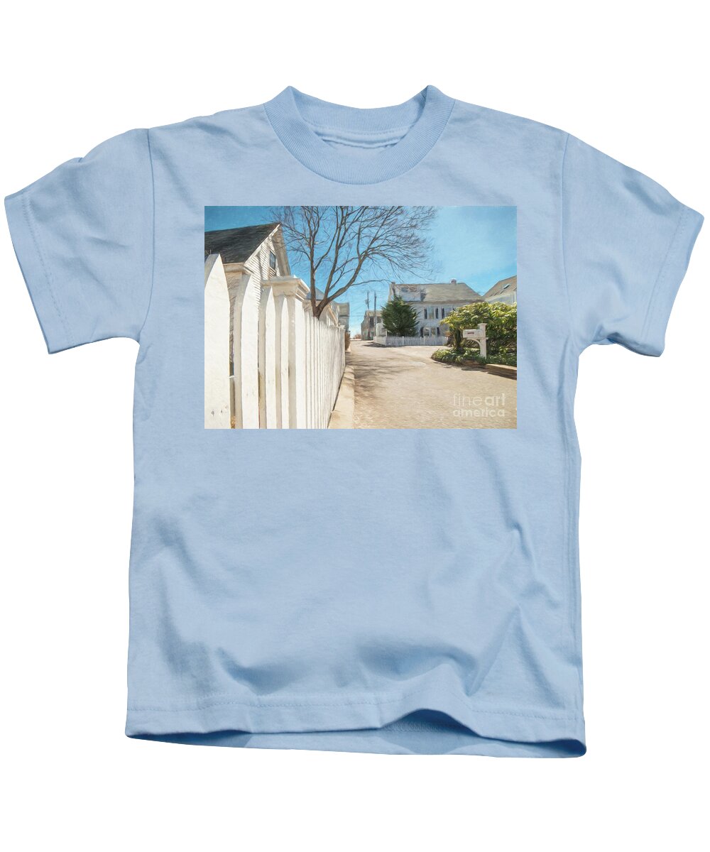 Provincetown Kids T-Shirt featuring the photograph Gosnold St. Provincetown by Michael James