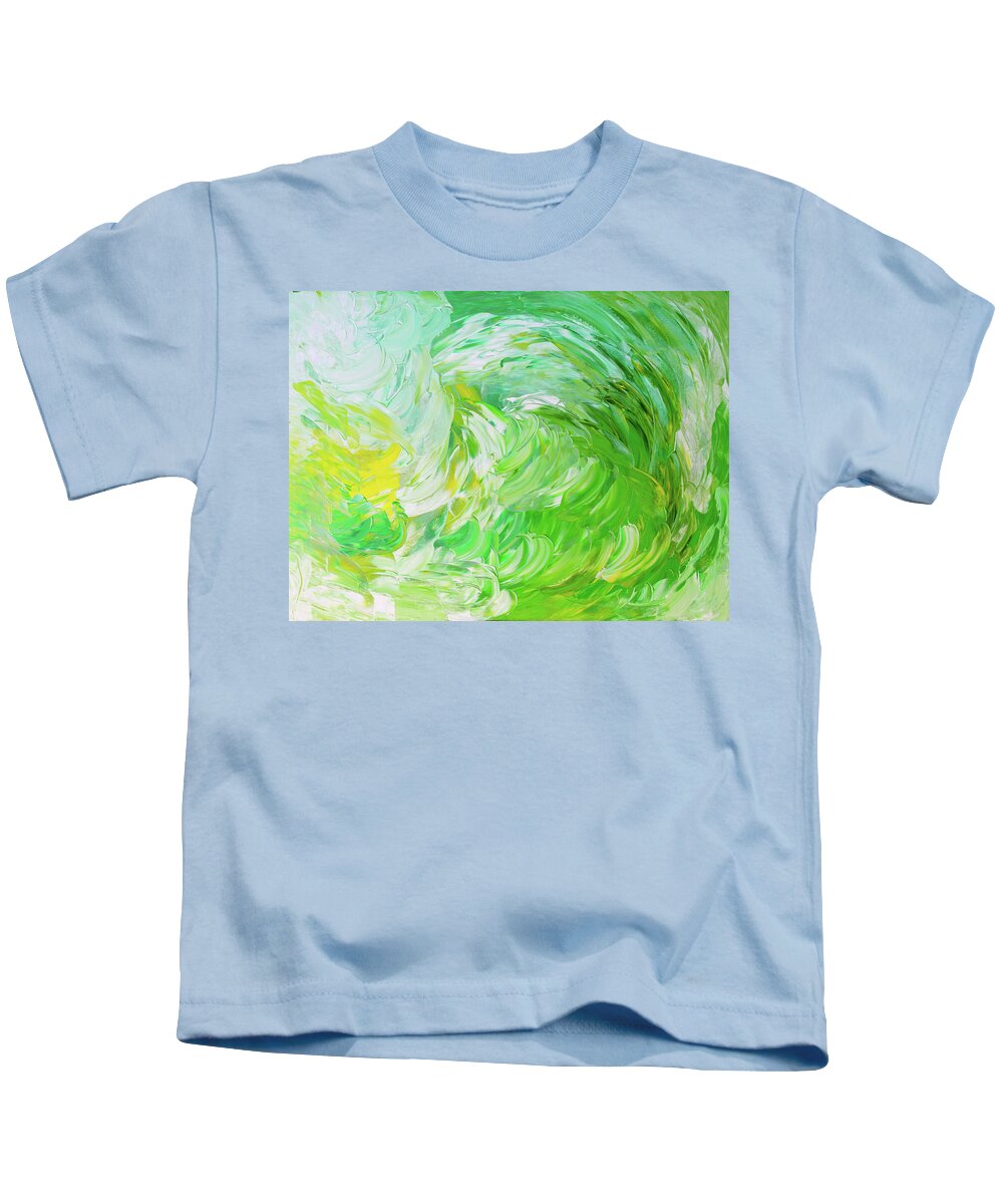 Fusionart Kids T-Shirt featuring the painting Gust by Ralph White