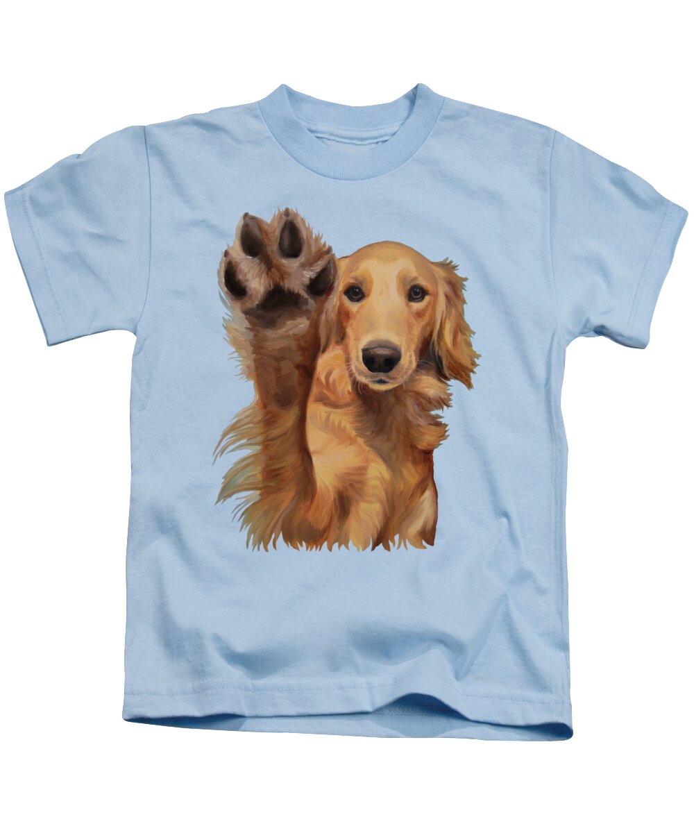 Noewi Kids T-Shirt featuring the painting High Five by Jindra Noewi