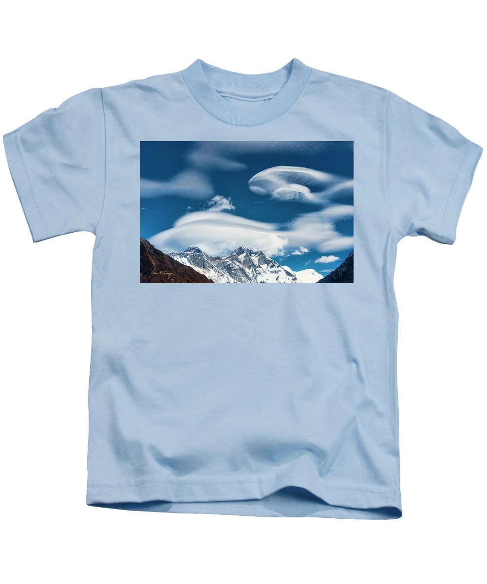 Everest Kids T-Shirt featuring the photograph Himalayan Sky by Dan McGeorge