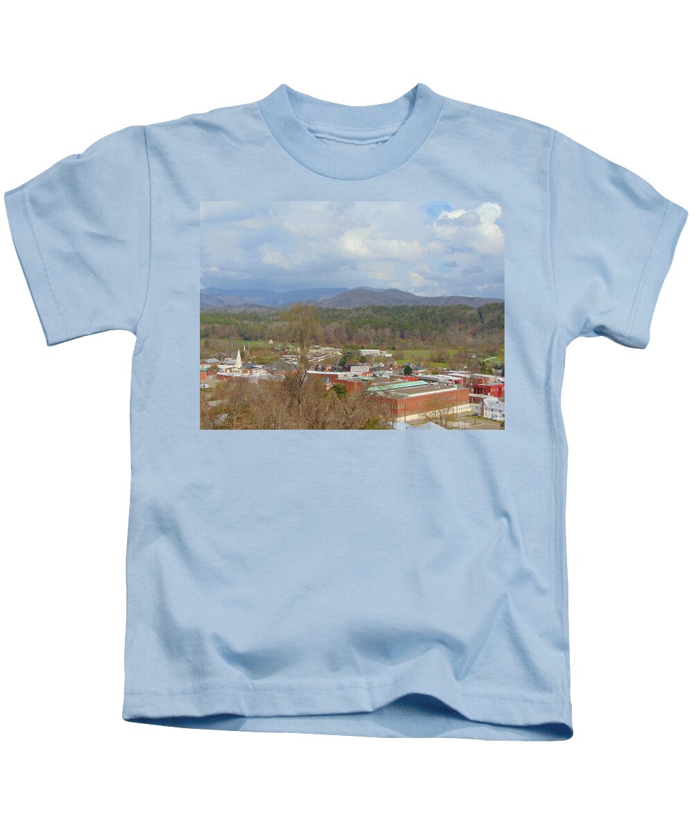City Kids T-Shirt featuring the photograph Hometown by Richie Parks