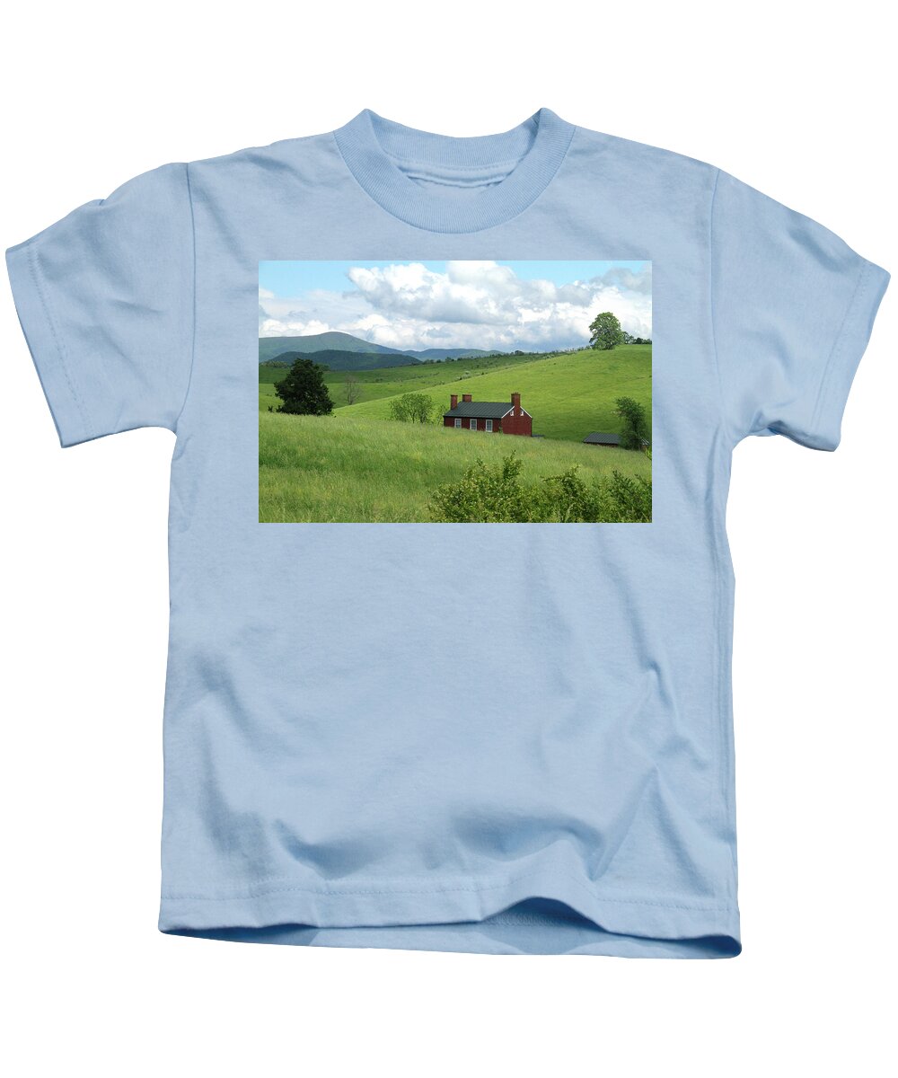 Grass Kids T-Shirt featuring the photograph House in the hills by Emanuel Tanjala