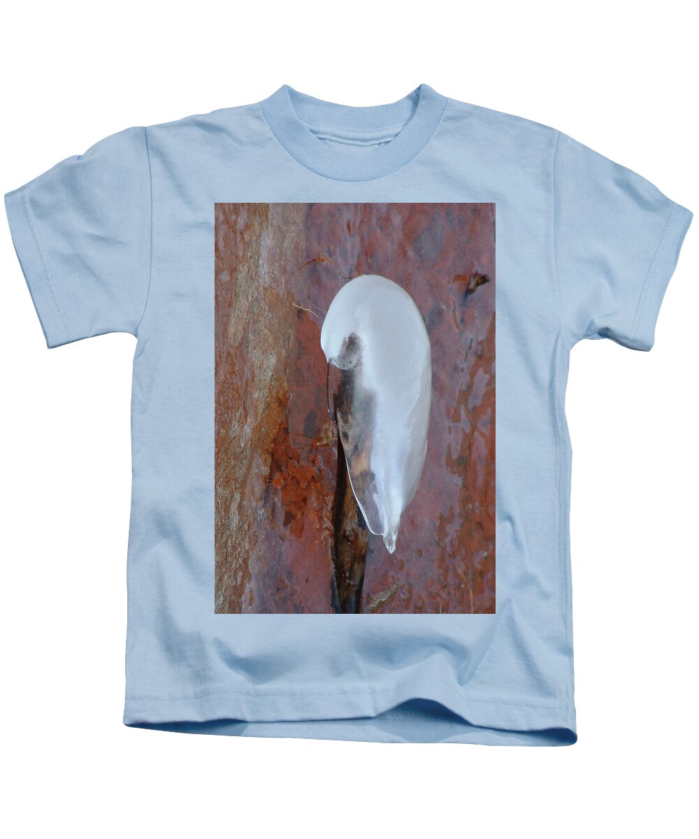 Ice Kids T-Shirt featuring the photograph Ice Birdy by Annekathrin Hansen