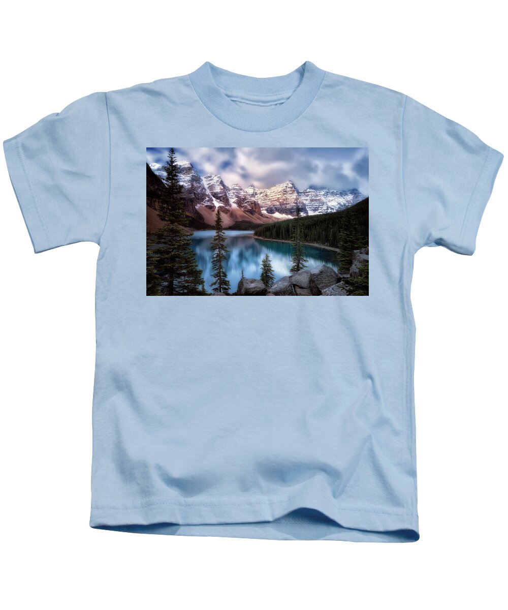 Sunrise Kids T-Shirt featuring the photograph Icy Stillness by Nicki Frates
