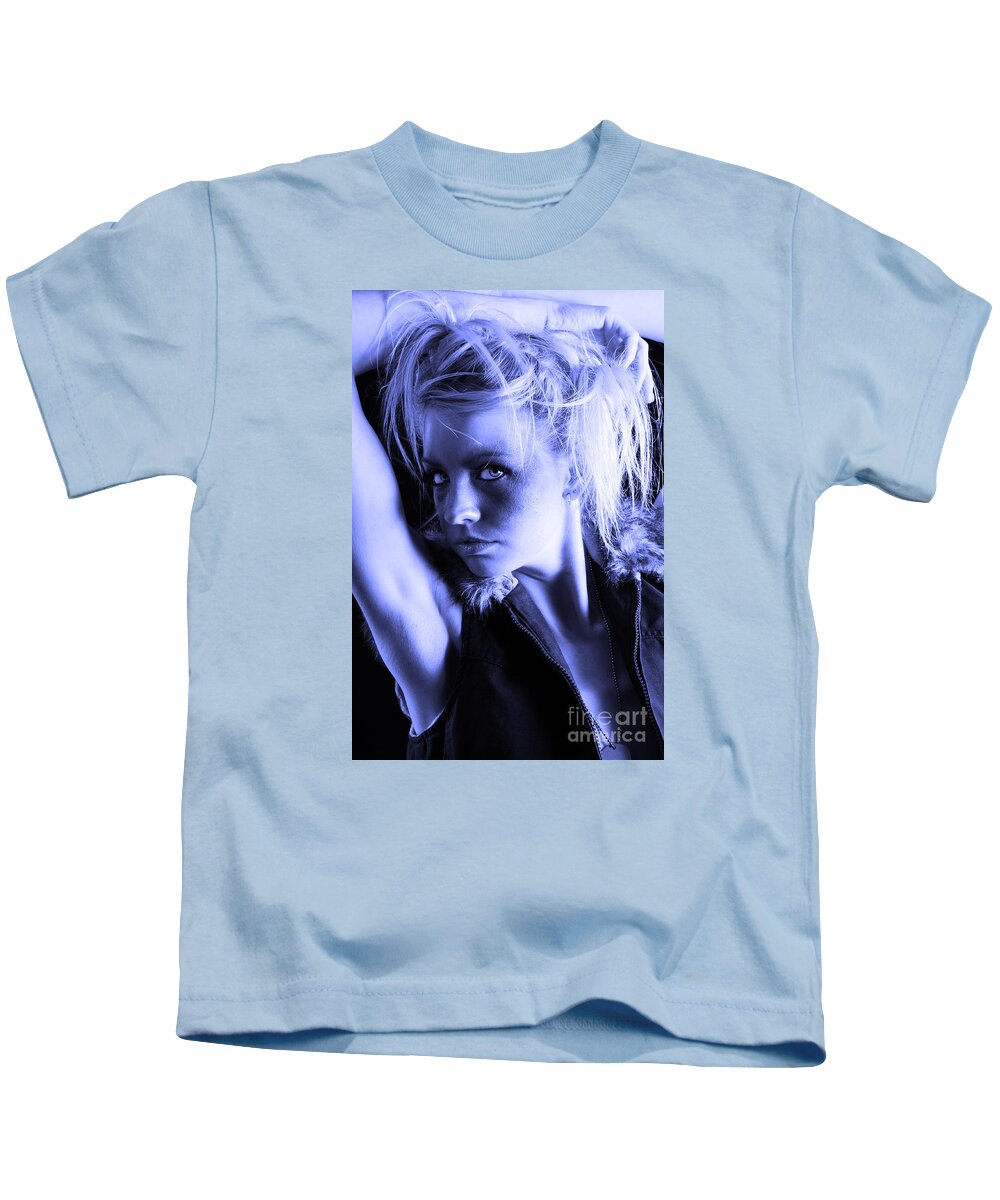 Artistic Photographs Kids T-Shirt featuring the photograph In the Blue by Robert WK Clark