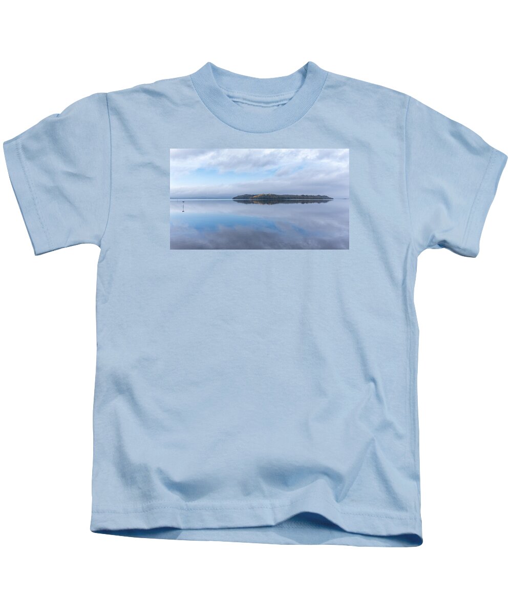 Inishmakill Kids T-Shirt featuring the photograph Inishmakill, Lower Lough Erne by Nigel R Bell