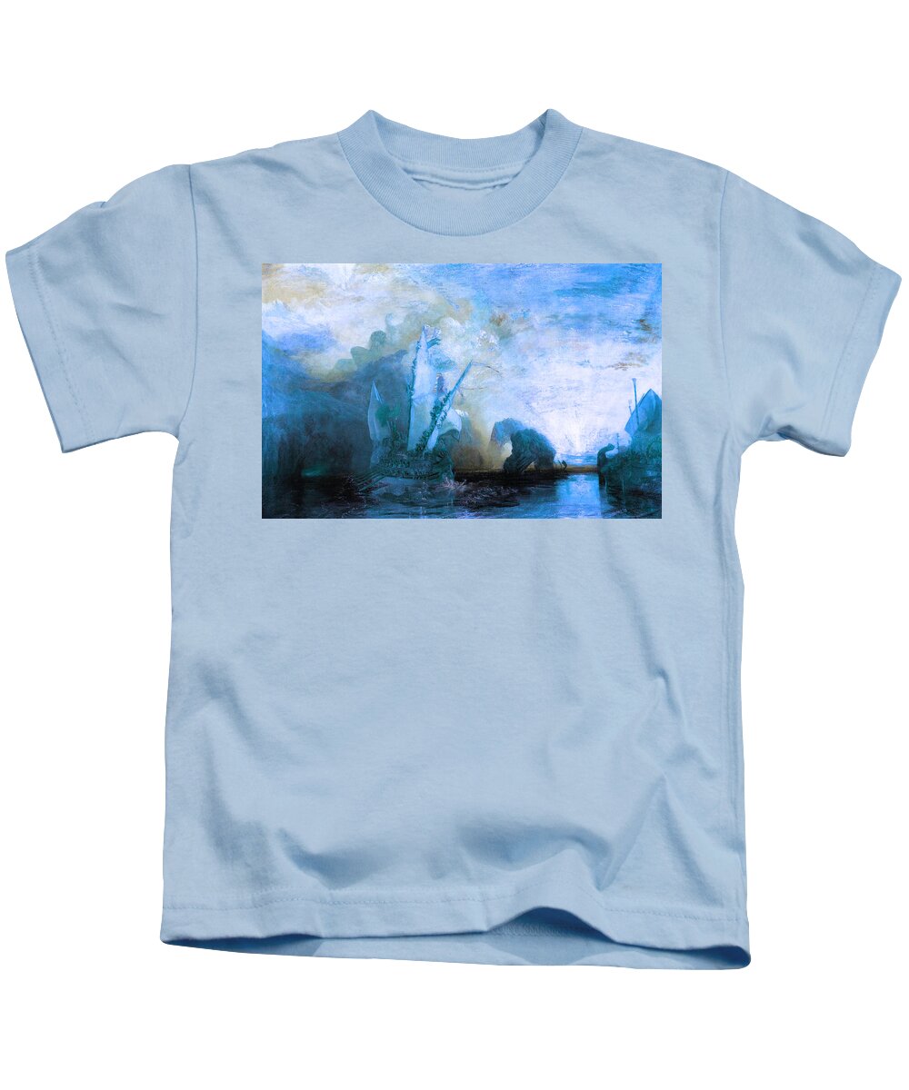 Post Modern Art Kids T-Shirt featuring the digital art Inv Blend 20 Turner by David Bridburg