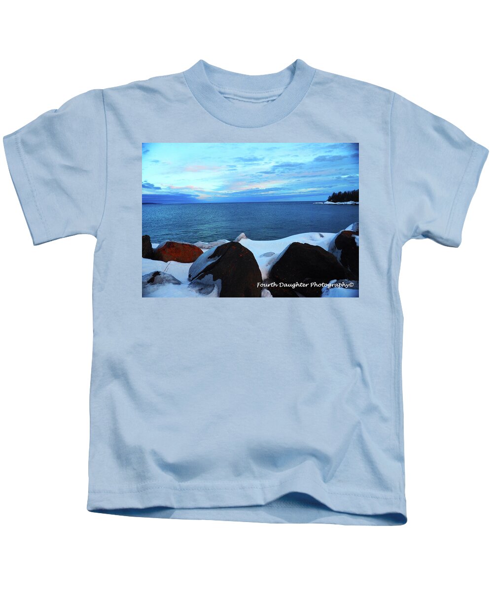 Lake Superior Kids T-Shirt featuring the photograph Lake Superior, Northern MN by Diane Shirley