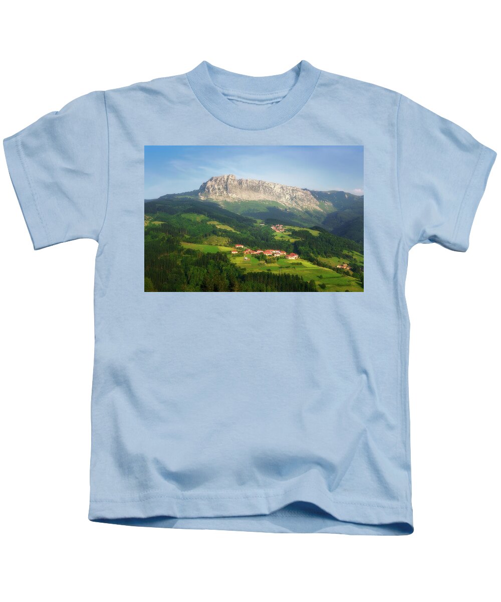 Itxina Kids T-Shirt featuring the photograph Landscapes of Orozko by Mikel Martinez de Osaba