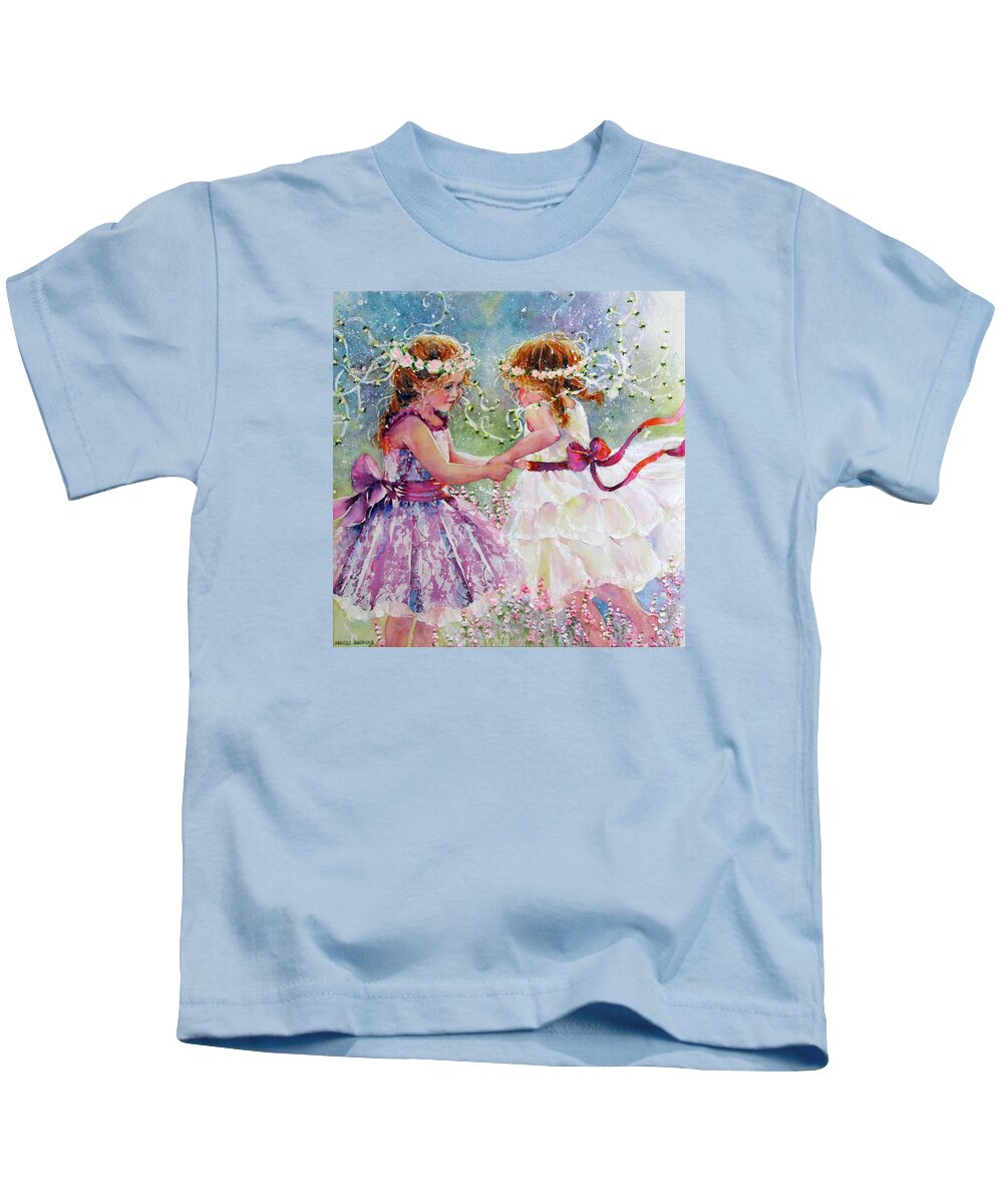 Dance Kids T-Shirt featuring the painting Little Dancers by Nicole Gelinas