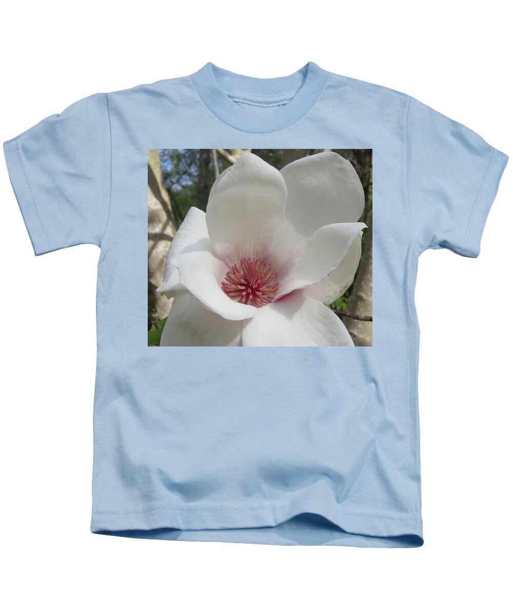 Magnolia Kids T-Shirt featuring the photograph Magnolia Heart by Judith Lauter