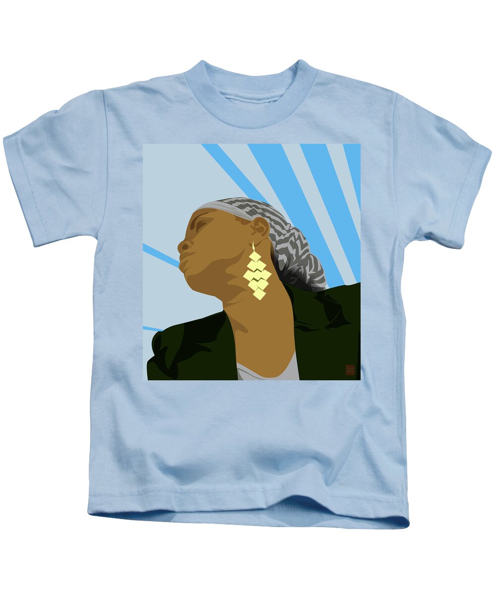 Islam Kids T-Shirt featuring the digital art Rays by Scheme Of Things Graphics