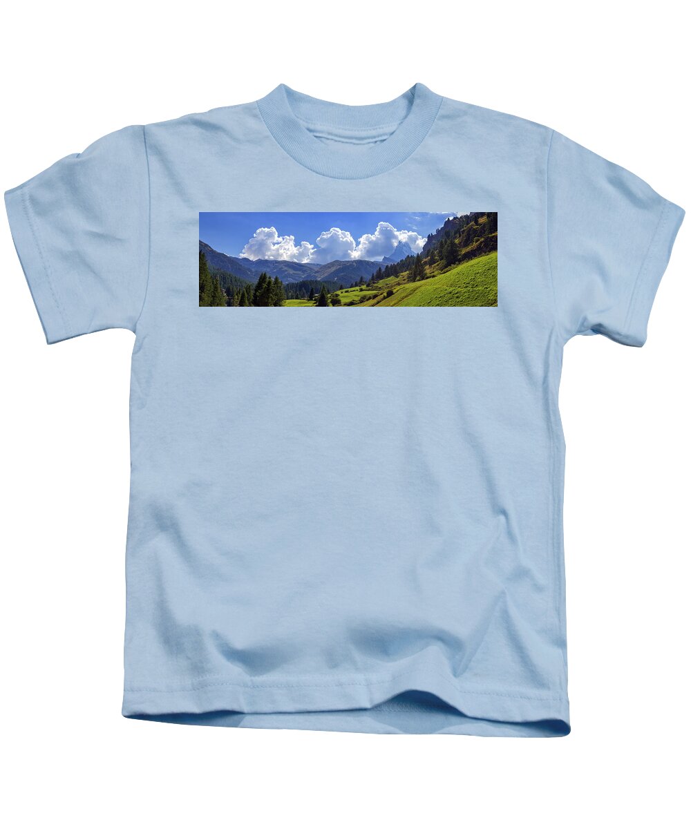 Matterhorn Kids T-Shirt featuring the photograph Matterhorn landscape, Switzerland by Elenarts - Elena Duvernay photo
