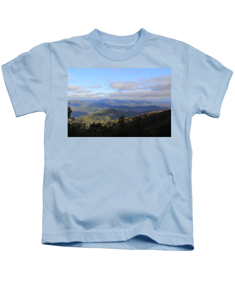 Mountains Kids T-Shirt featuring the photograph Mountain Landscape 2 by Allen Nice-Webb