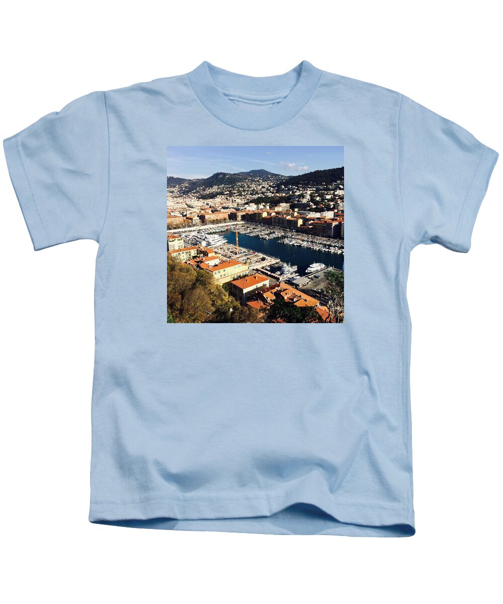 Nice Kids T-Shirt featuring the photograph Nice Port by Tiffany Marchbanks