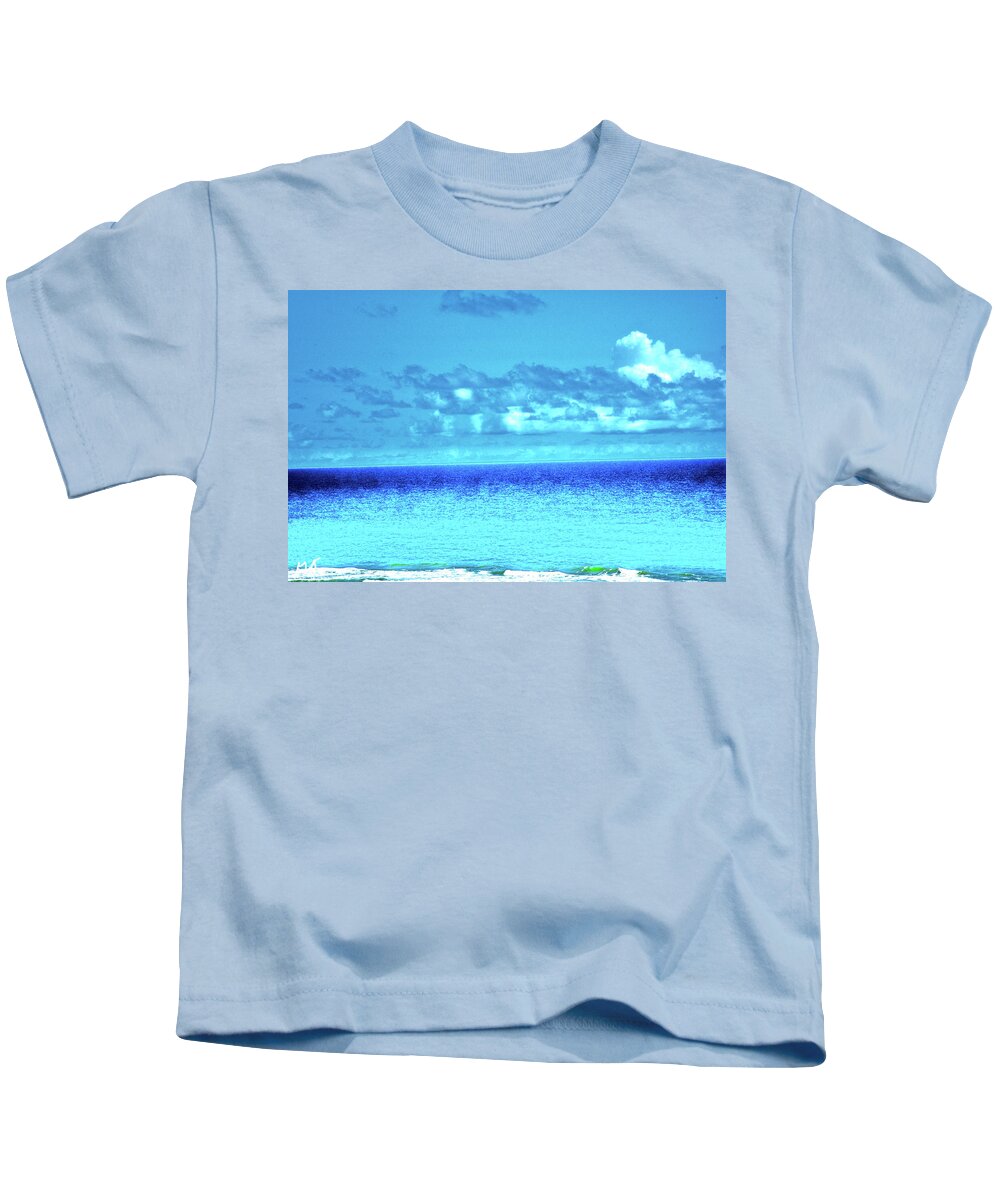 Abstract Kids T-Shirt featuring the photograph Ocean Daytona by Gina O'Brien