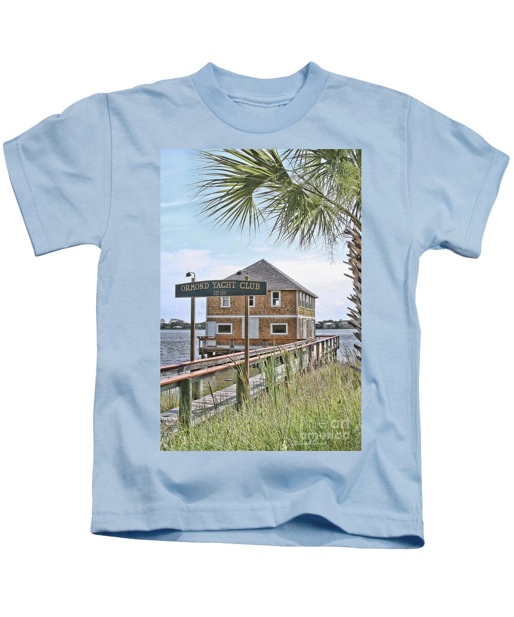 Ormond Kids T-Shirt featuring the photograph Ormond Yacht Club by Deborah Benoit