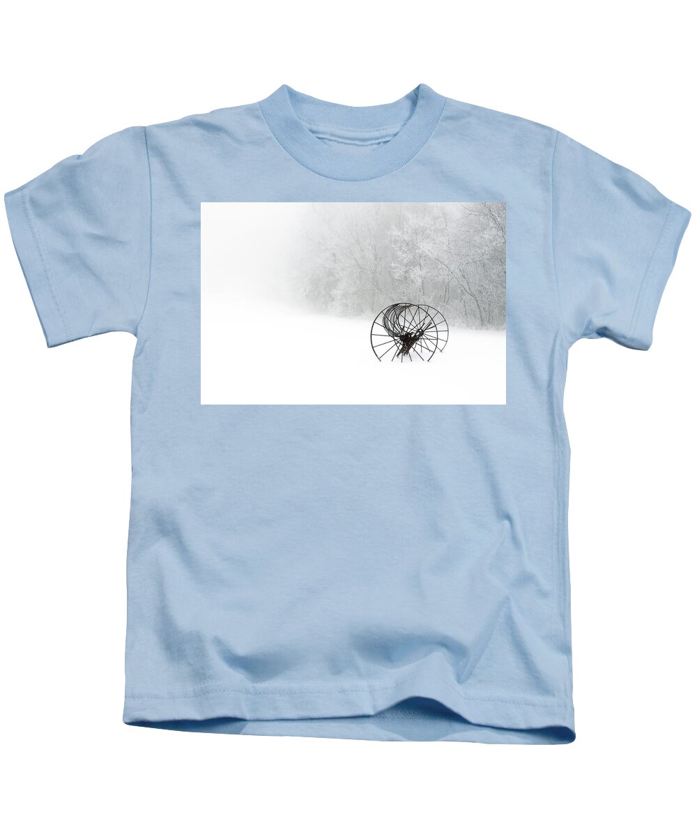 Blue Ridge Parkway Kids T-Shirt featuring the photograph Out of the Mist a Forgotten Era 2014 by Greg Reed
