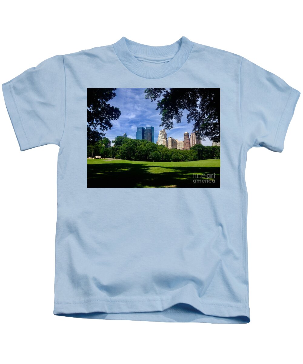 Central Park Kids T-Shirt featuring the photograph Park #1 by Dennis Richardson