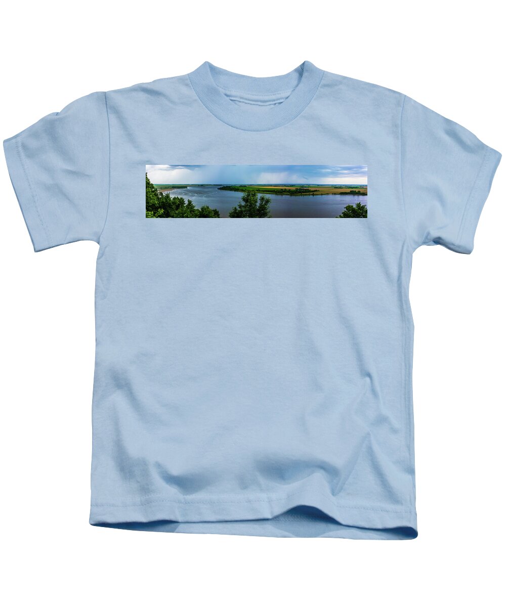Missouri River Kids T-Shirt featuring the photograph The Mighty Mo by Pamela Williams