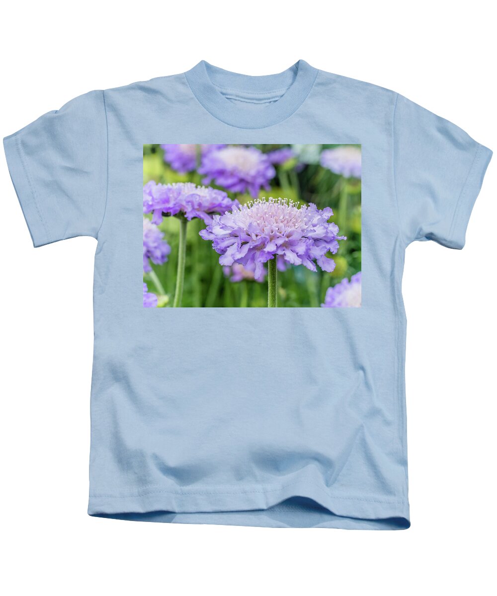 Flower Kids T-Shirt featuring the photograph Pretty Purple by Nick Bywater