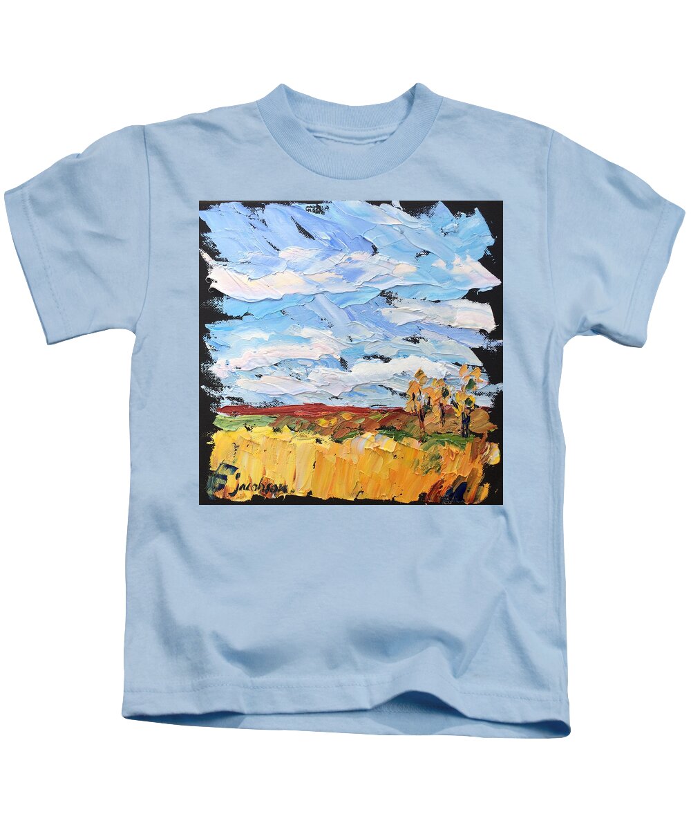 Yellow Kids T-Shirt featuring the painting Reliance, SD by Carrie Jacobson