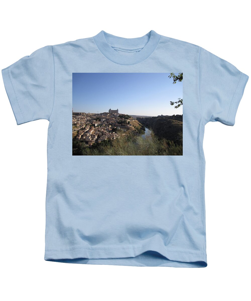Toledo Kids T-Shirt featuring the photograph Romantic Toledo by John Shiron