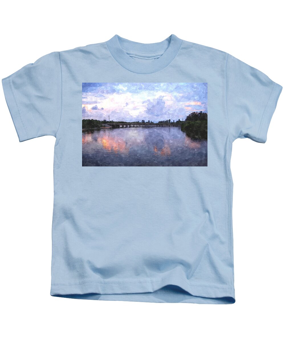 Florida Kids T-Shirt featuring the digital art Rotonda River RORIWC by Jim Brage