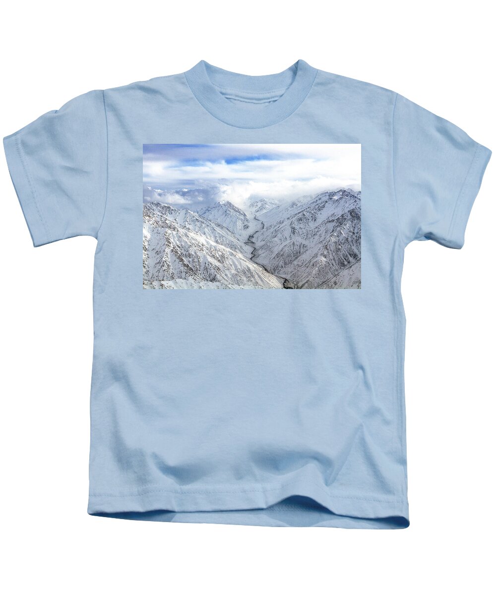 Hindu Kush Kids T-Shirt featuring the photograph Salang Pass by SR Green
