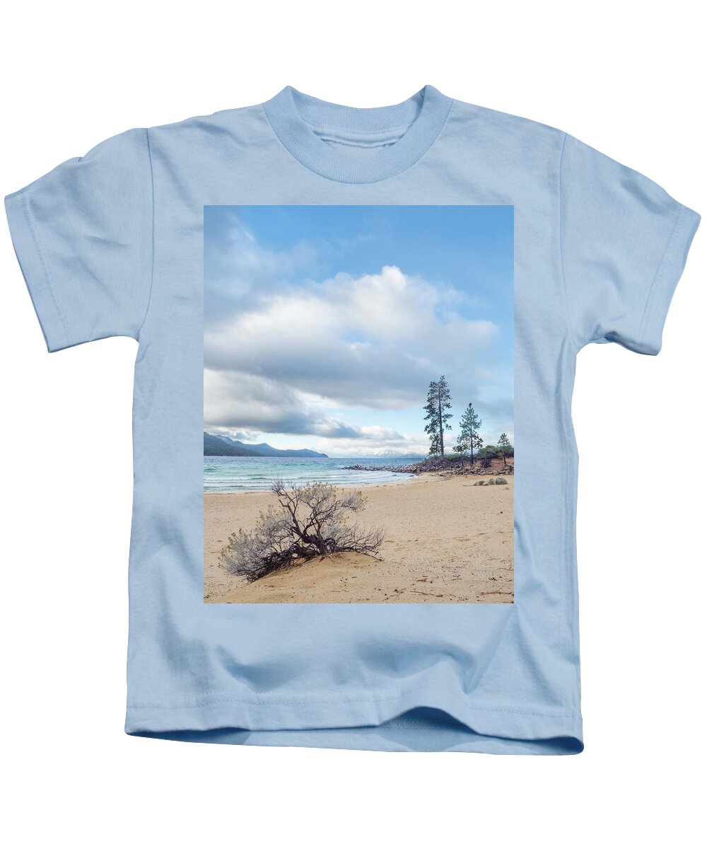 Fall Kids T-Shirt featuring the photograph Sand Harbor storm by Martin Gollery