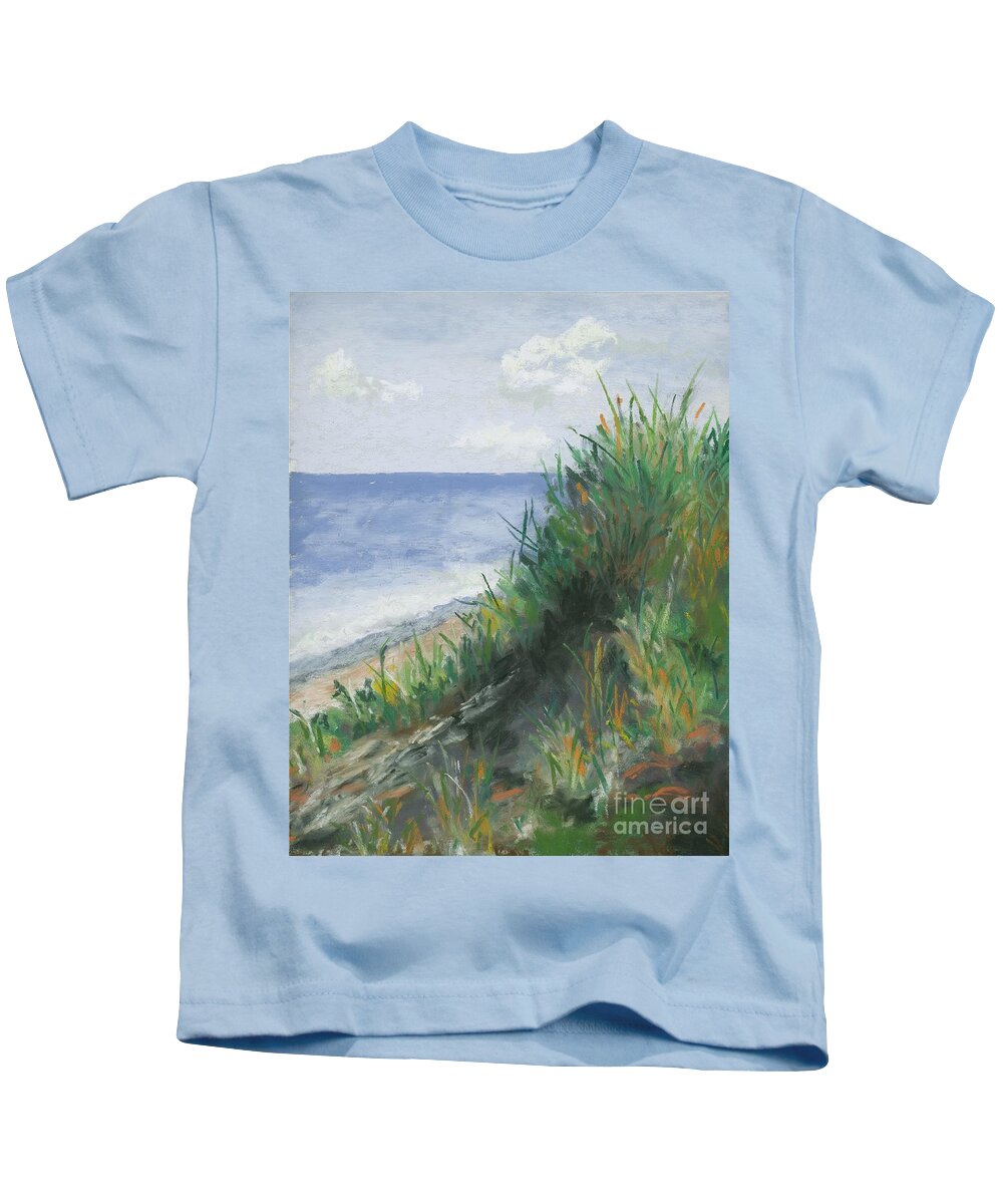 Ocean Kids T-Shirt featuring the pastel Seaside by Ginny Neece