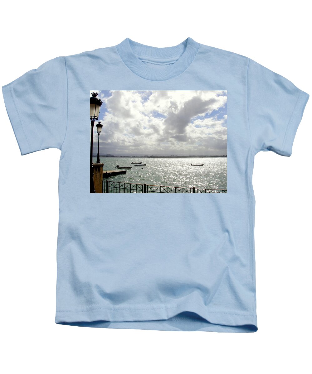 Seaside Kids T-Shirt featuring the photograph Serene by Deborah Crew-Johnson