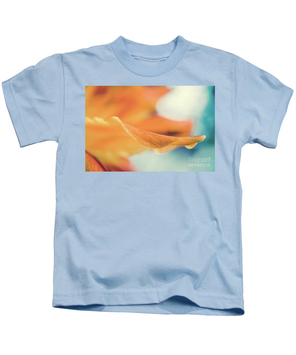 Lily Kids T-Shirt featuring the photograph Serene Petals of Life - Lily Botanical Nature / Floral Photograph by PIPA Fine Art - Simply Solid